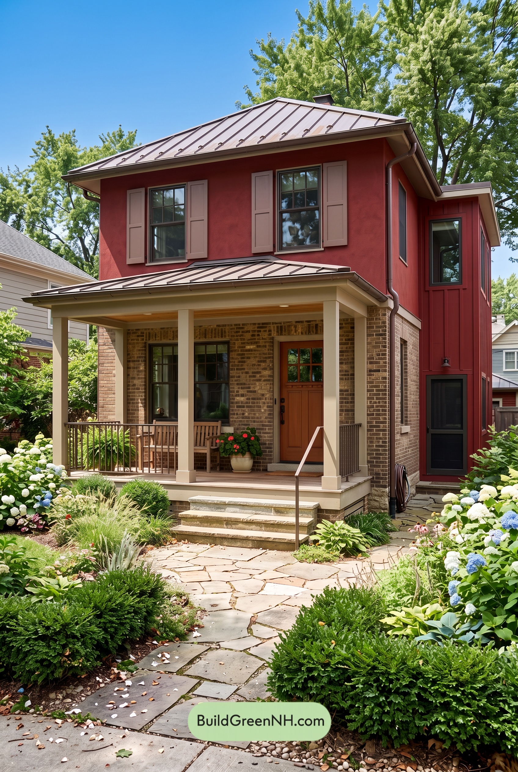 Brown Brick House Exterior Color Scheme: Cardinal Masonry