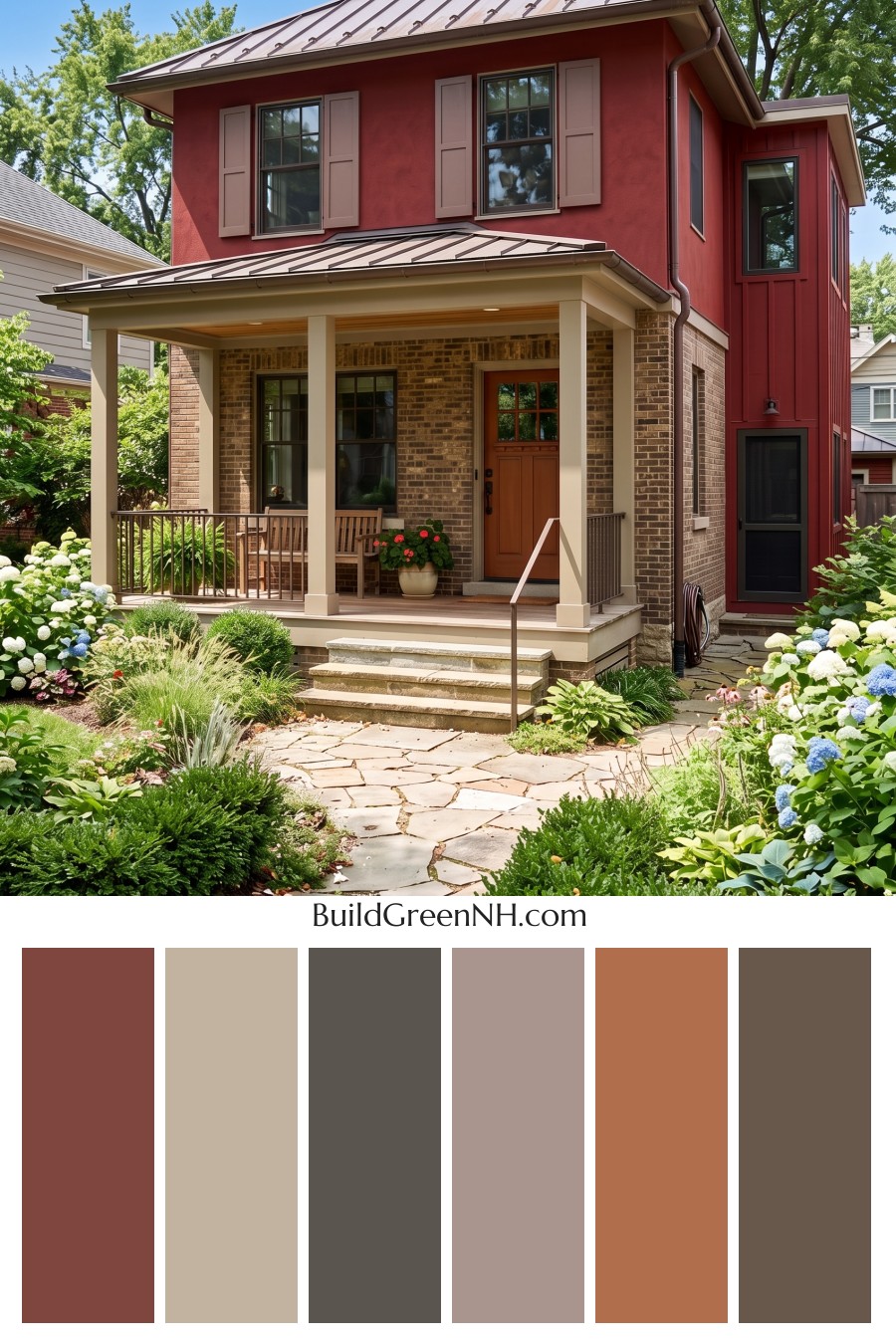 Brown Brick House Exterior Color Scheme: Cardinal Masonry
