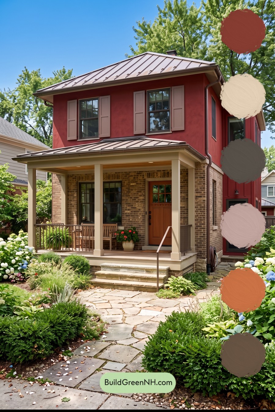 Brown Brick House Exterior Color Scheme: Cardinal Masonry