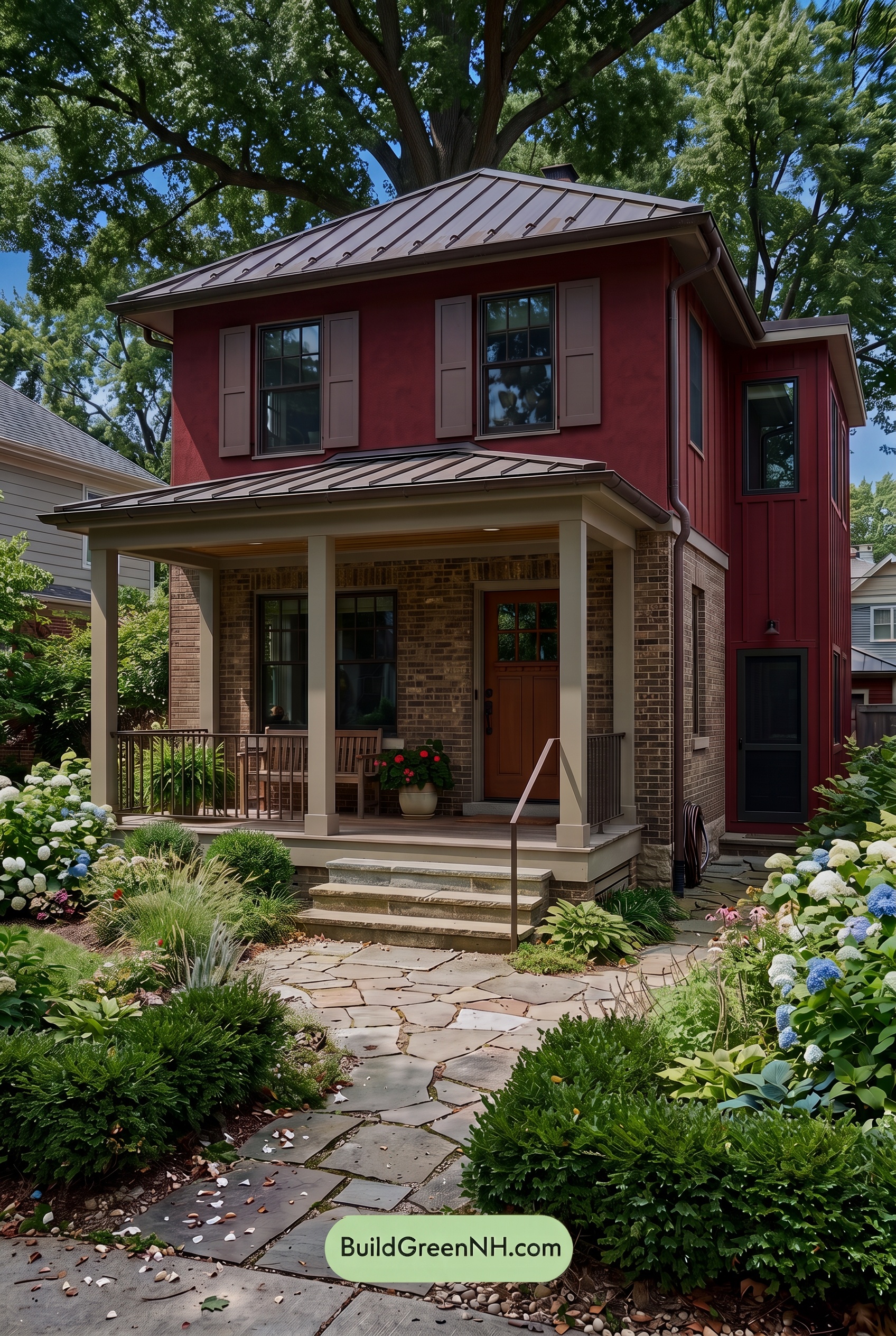 Brown Brick House Exterior Color Scheme: Cardinal Masonry - Shade