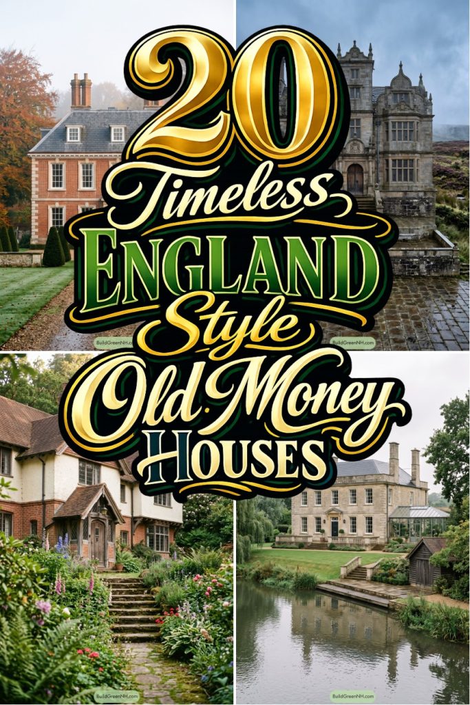 20 Timeless England Style Old Money Houses
