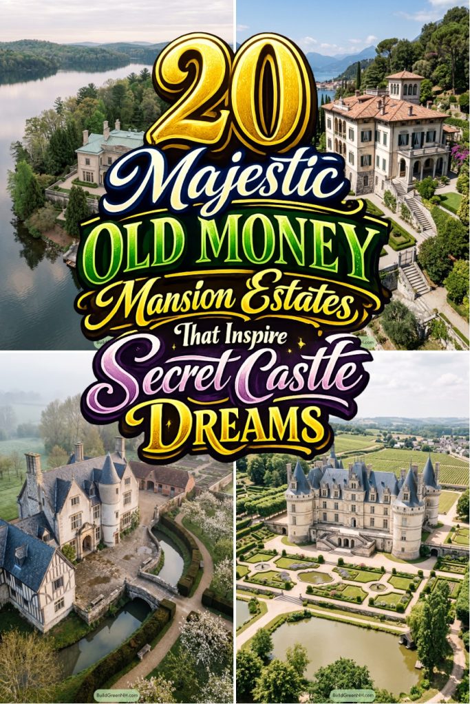 20 Majestic Old Money Mansion Estates That Inspire Secret Castle Dreams