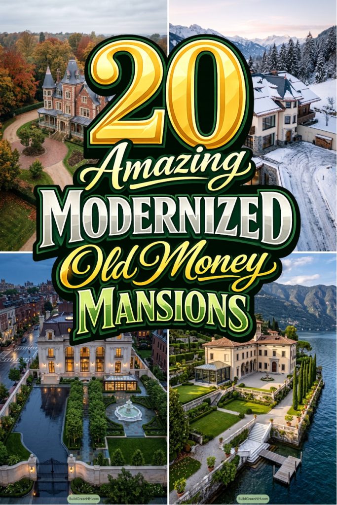 20 Amazing Modernized Old Money Mansions