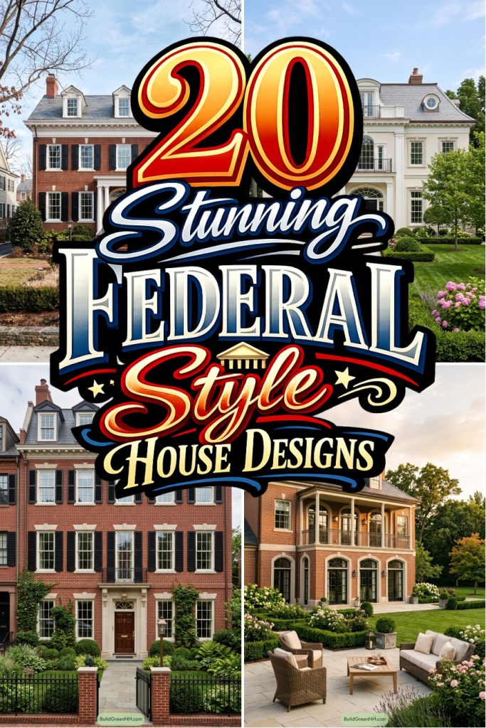 20 Stunning Federal Style House Designs