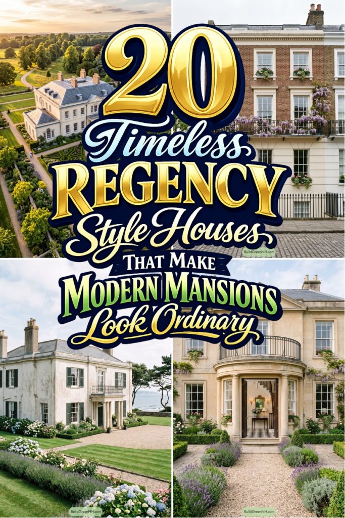 20 Timeless Regency Style Houses That Make Modern Mansions Look Ordinary