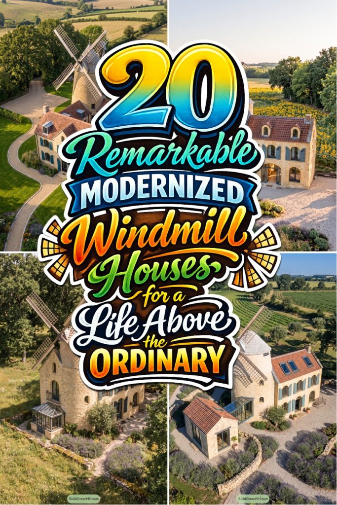 20 Remarkable Modernized Windmill Houses for a Life Above the Ordinary
