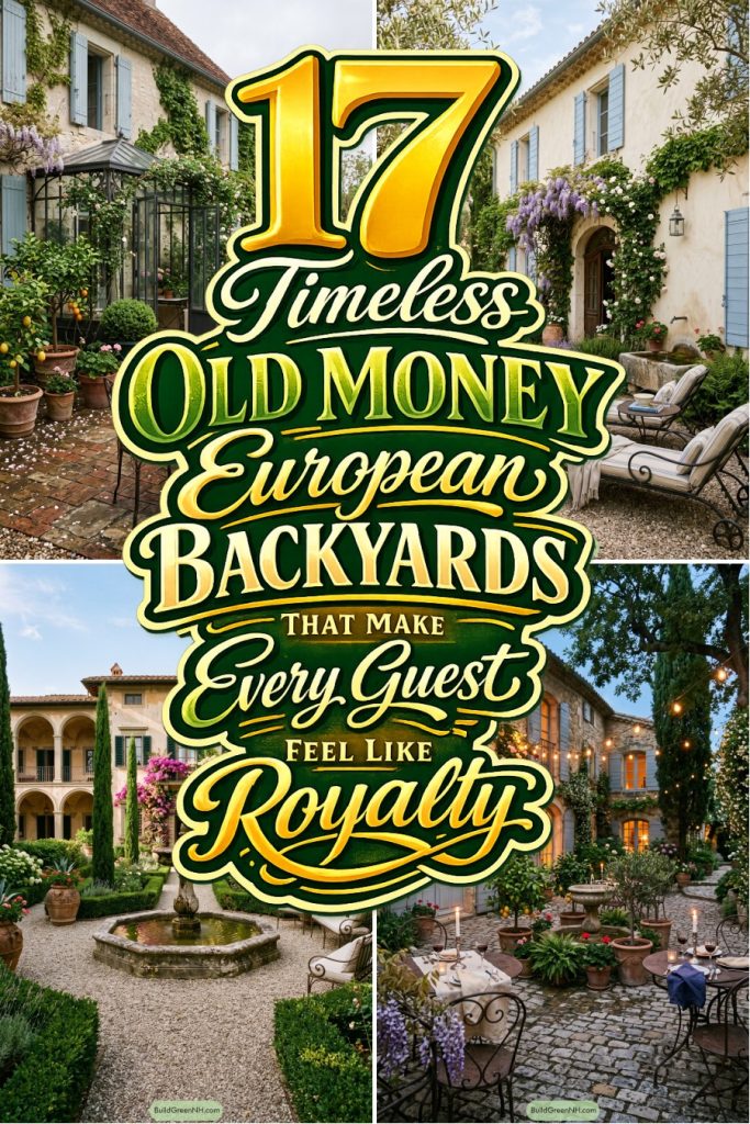 17 Timeless Old Money European Backyards That Make Every Guest Feel Like Royalty