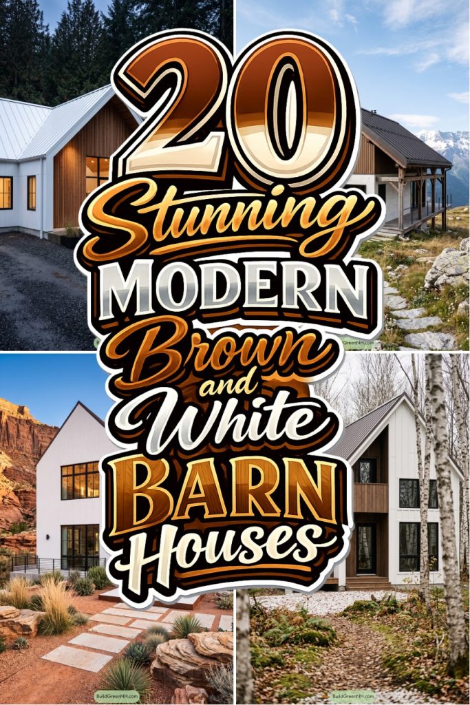 20 Stunning Modern Brown and White Barn Houses
