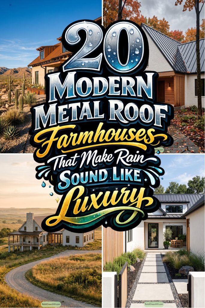 20 Modern Metal Roof Farmhouses That Make Rain Sound Like Luxury