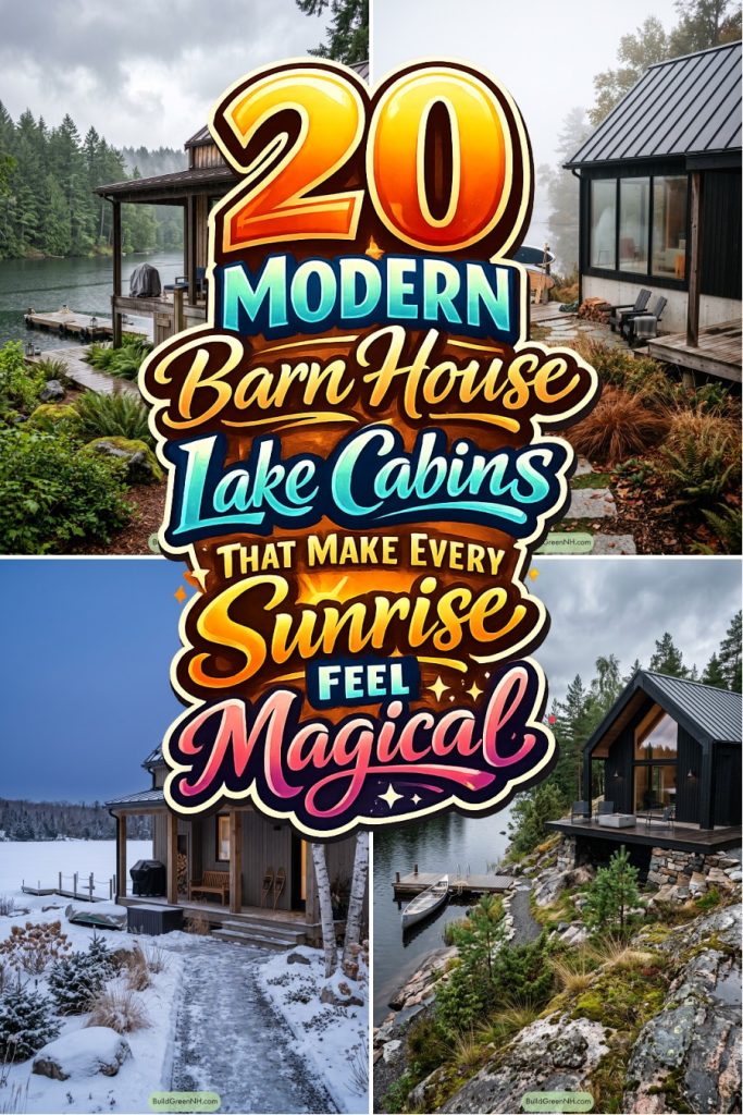 20 Modern Barn House Lake Cabins That Make Every Sunrise Feel Magical