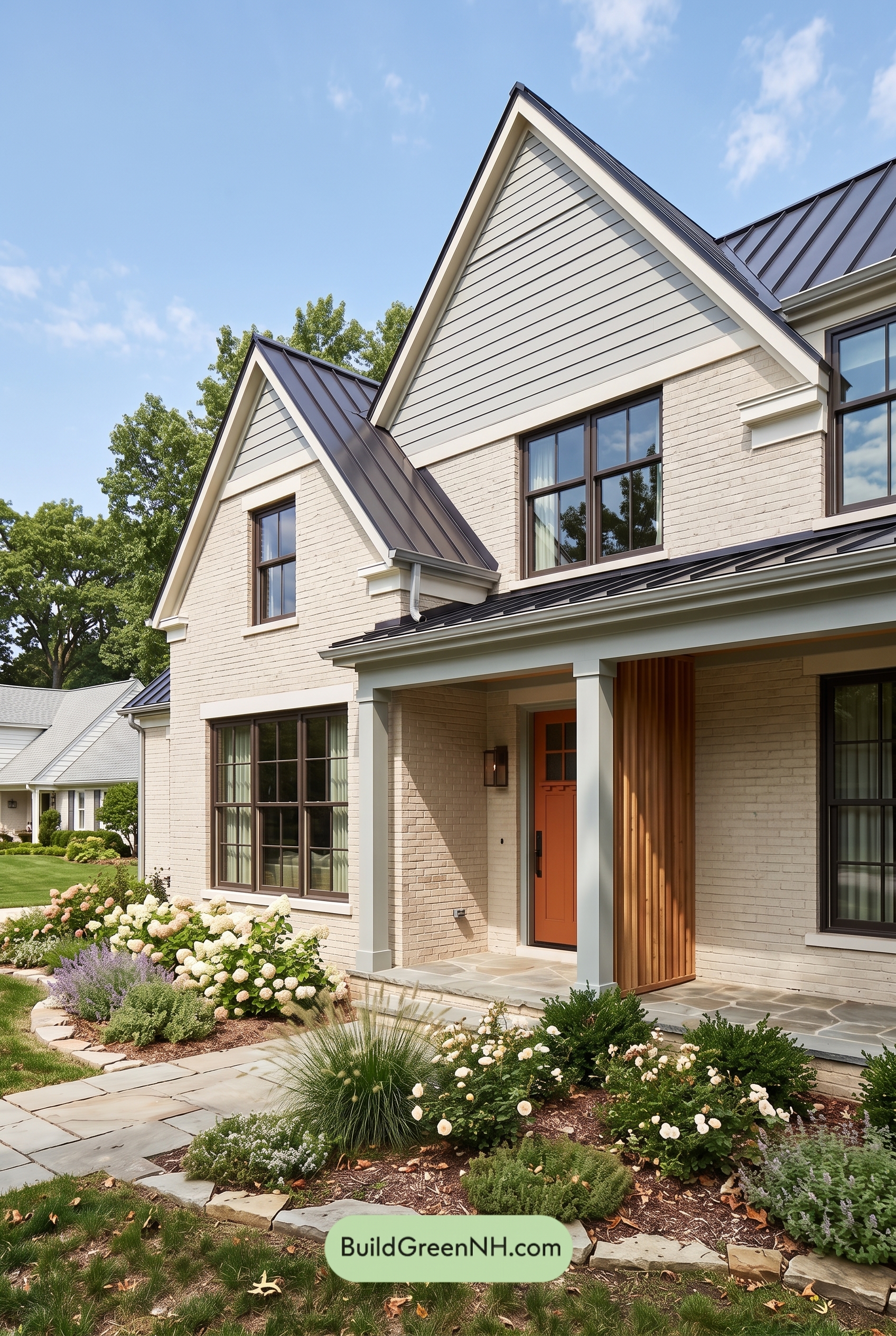 Cream Brick House Exterior Color Scheme: Ashwood Threshold