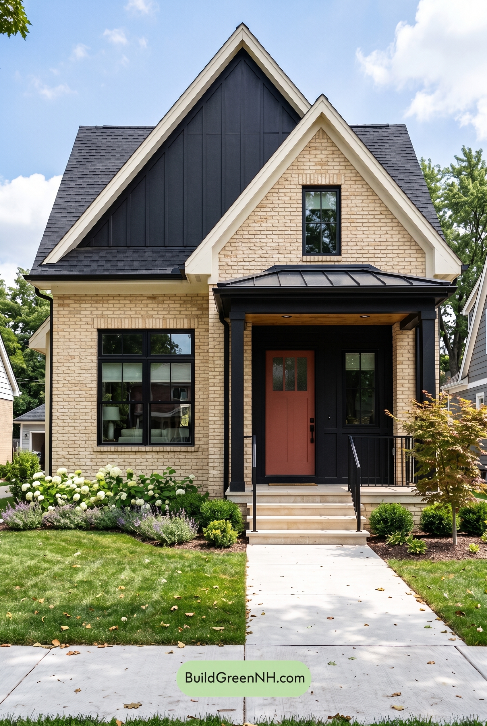 Cream Brick House Exterior Color Scheme: Cream Ink Reverie