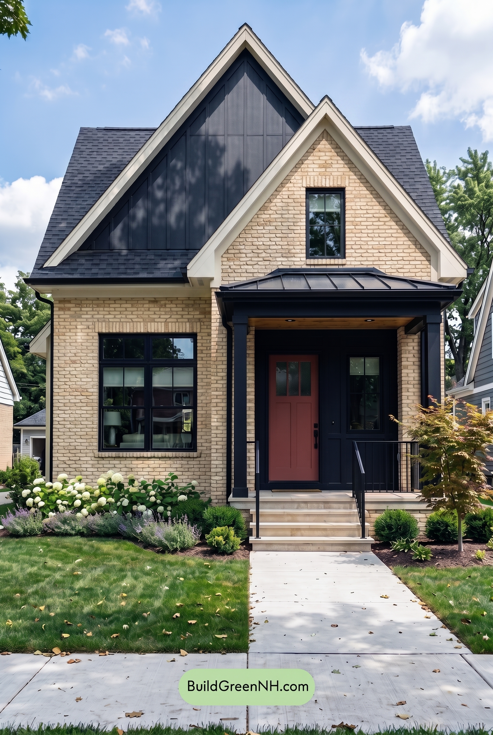 Cream Brick House Exterior Color Scheme: Cream Ink Reverie - Shade