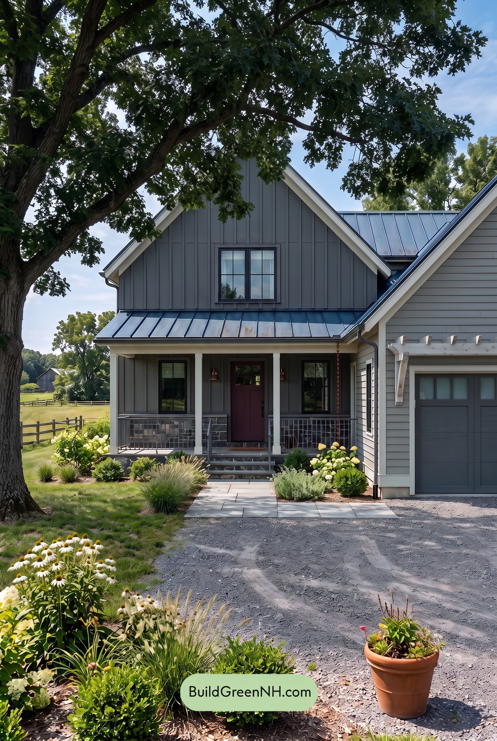Dark Charcoal House Exterior Color Scheme: Graphite Bloom - Shade