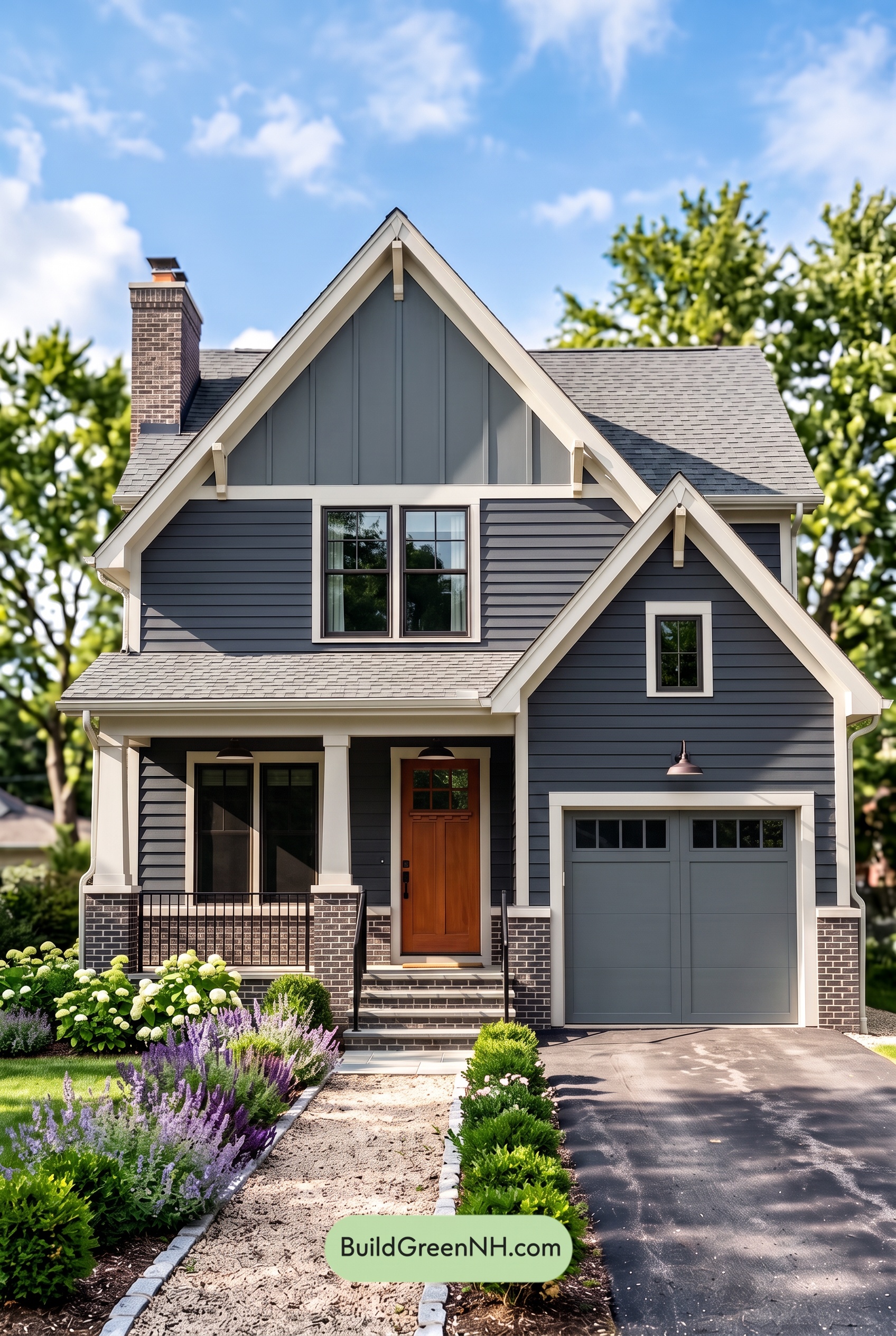 Dark Charcoal House Exterior Color Scheme: Iron Ember