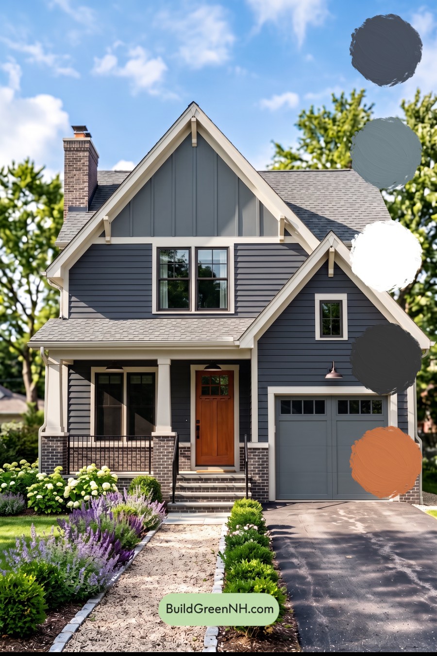 Dark Charcoal House Exterior Color Scheme: Iron Ember