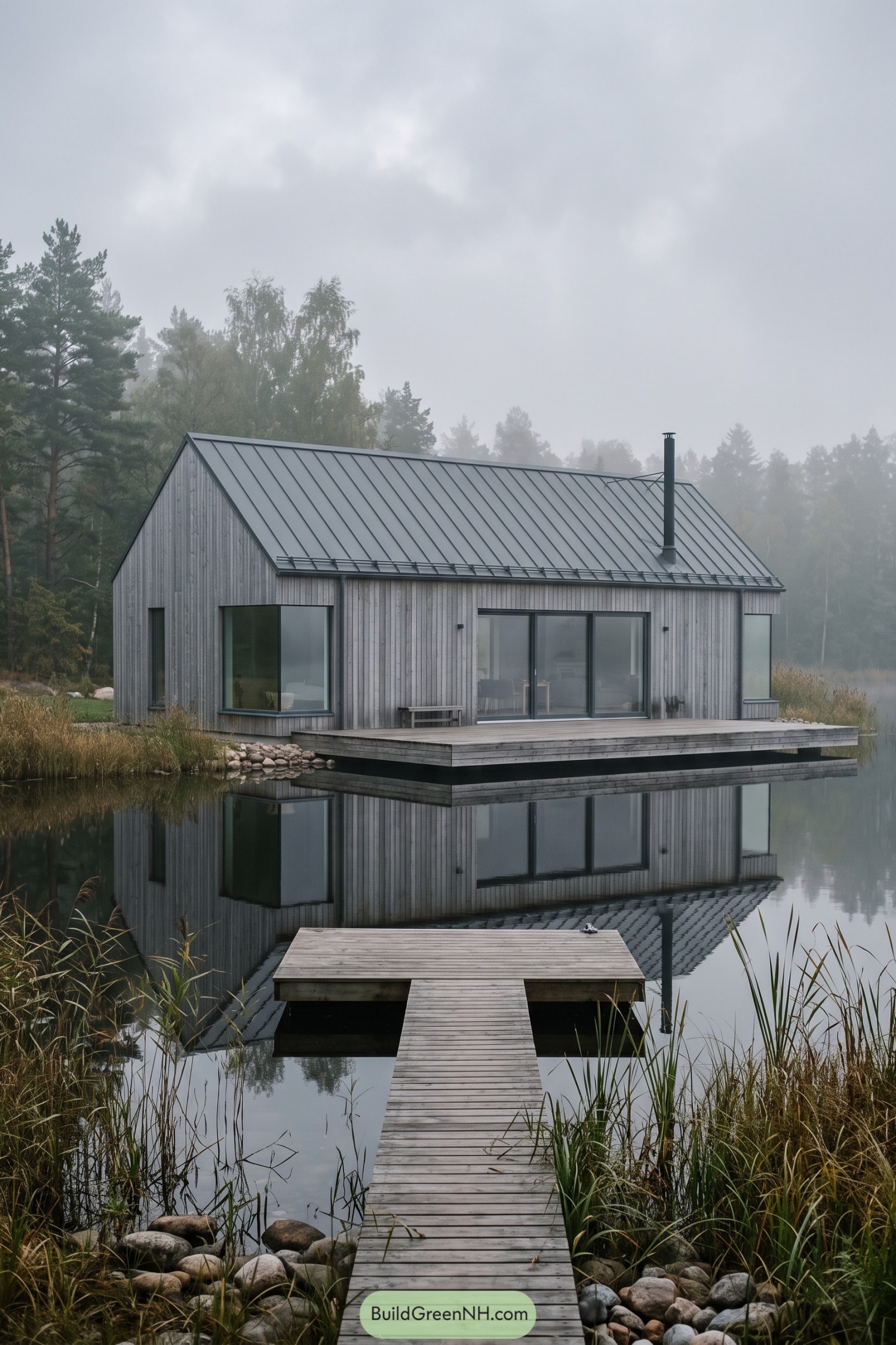 Gray Barn-style Modern Houses