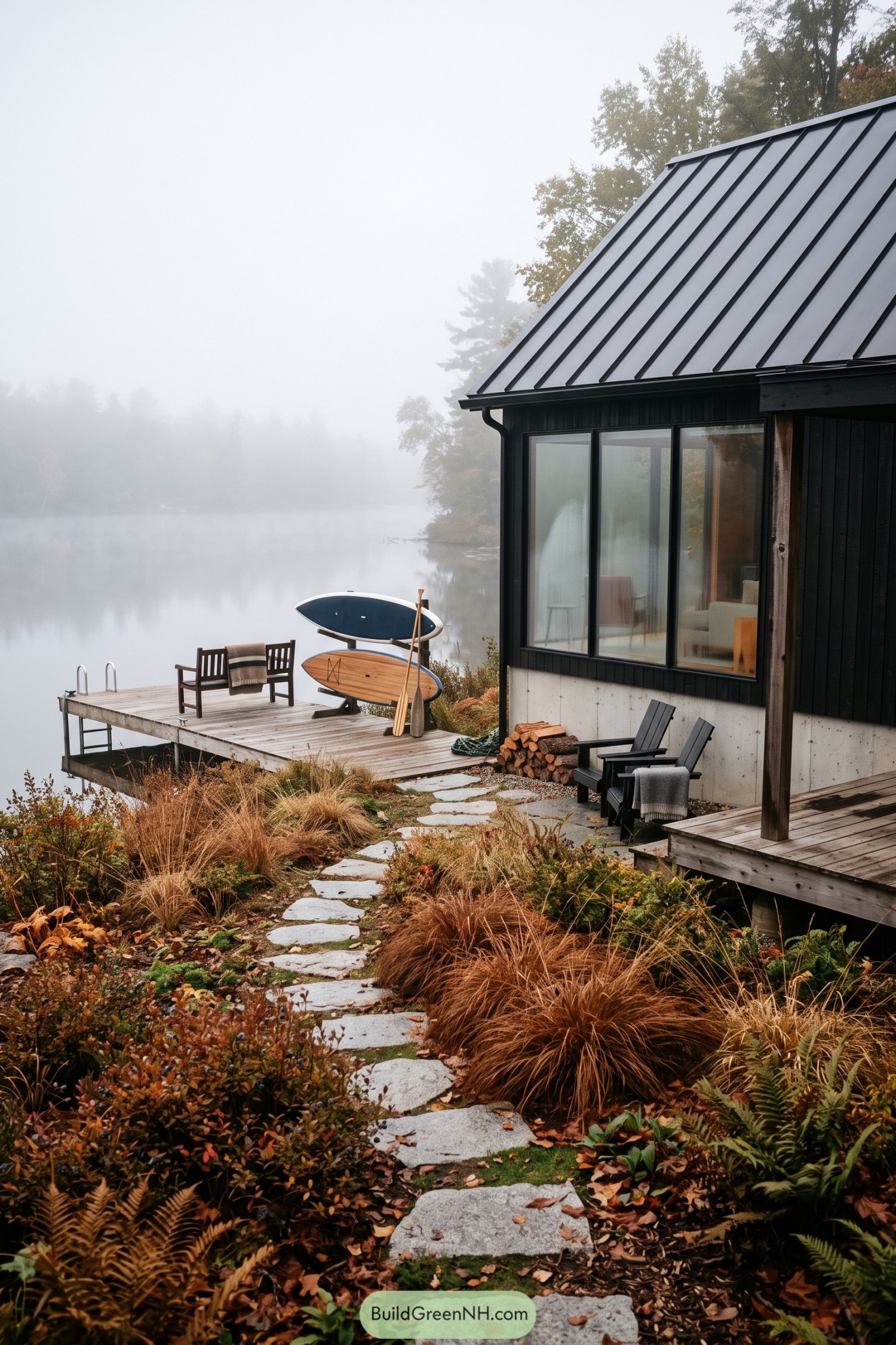 Black Barn Cabin With Lakeside Dock