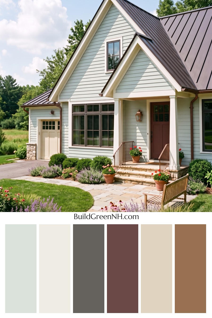 Modern Cottage Light Blue Color Scheme: Blue Meadow Ember