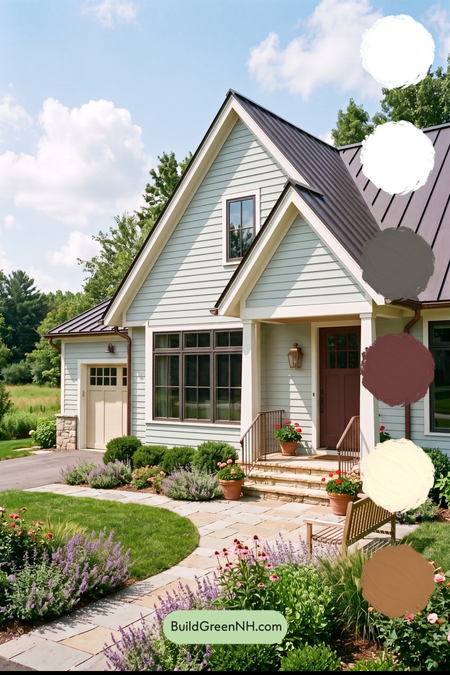 Modern Cottage Light Blue Color Scheme: Blue Meadow Ember