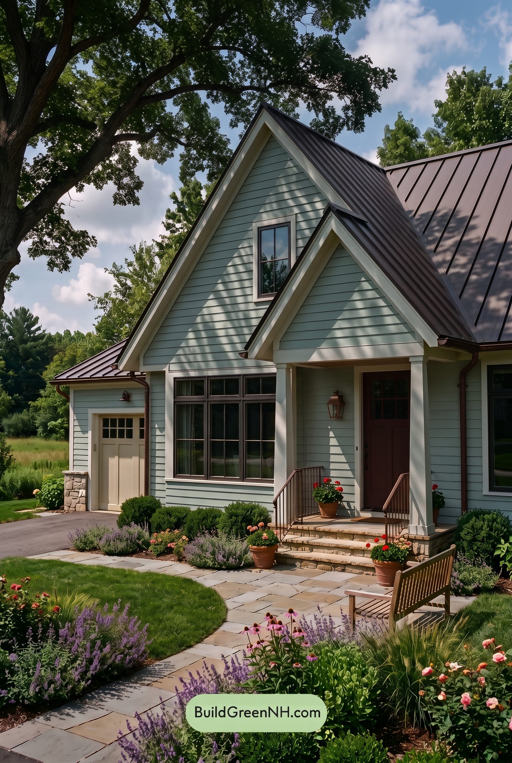 Modern Cottage Light Blue Color Scheme: Blue Meadow Ember - Shade