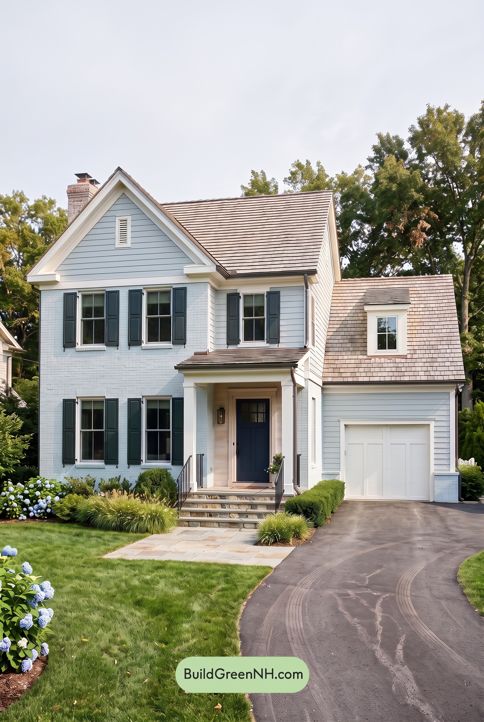 Modern Cottage Light Blue Color Scheme: Blue Pearl Reverie - Overcast