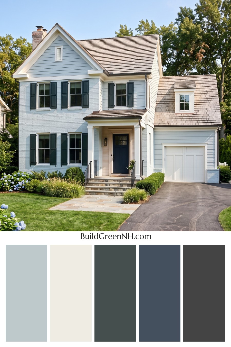 Modern Cottage Light Blue Color Scheme: Blue Pearl Reverie