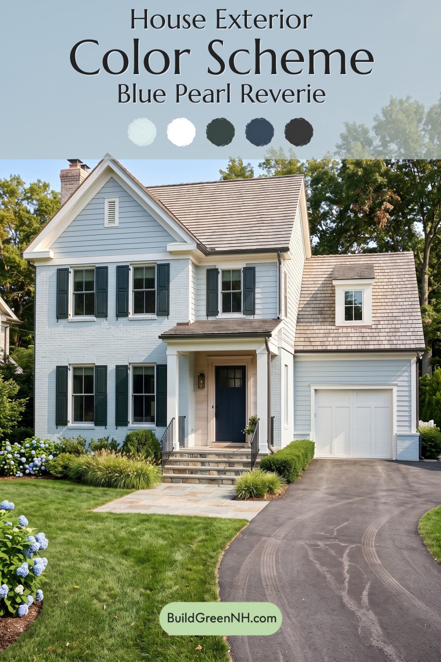 Modern Cottage Light Blue Color Scheme: Blue Pearl Reverie