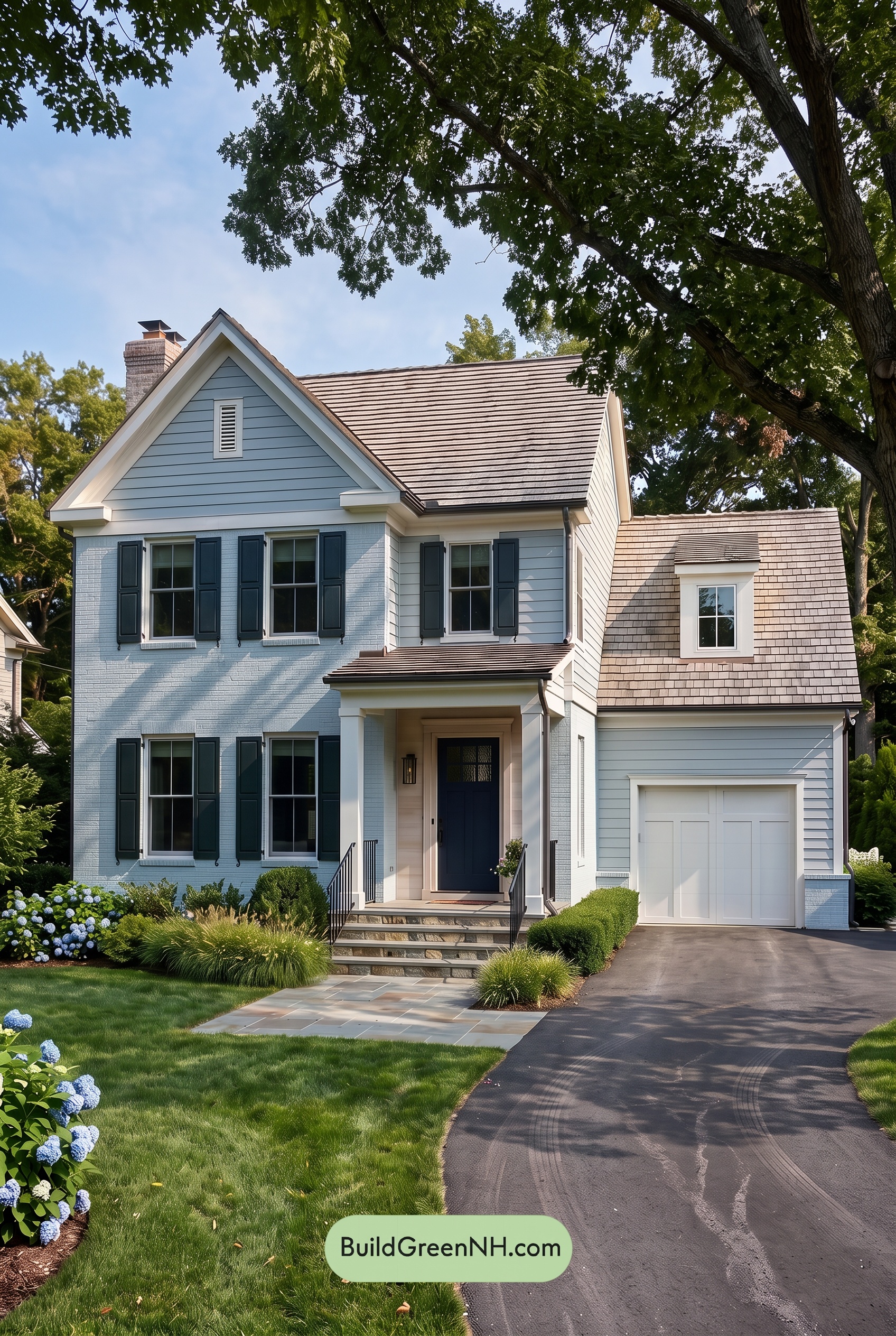 Modern Cottage Light Blue Color Scheme: Blue Pearl Reverie - Shade