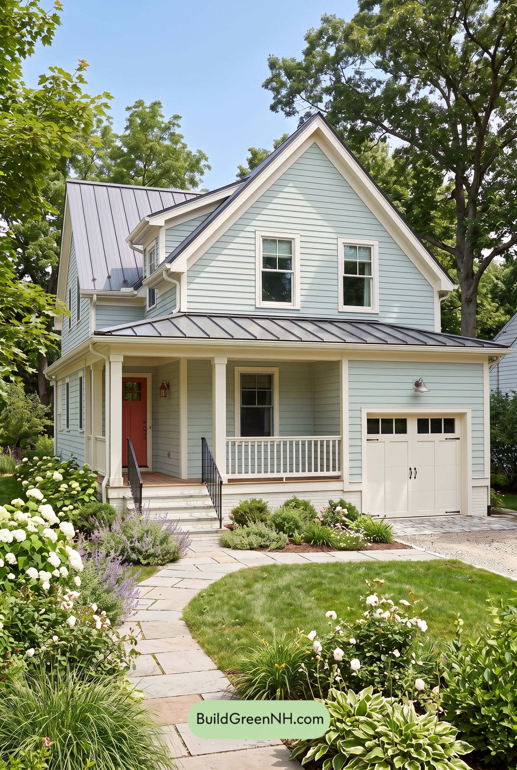 Modern Cottage Light Blue Color Scheme: Blue Poppy Gleam