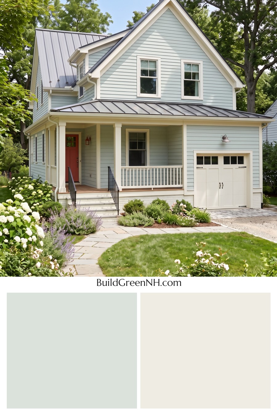 Modern Cottage Light Blue Color Scheme: Blue Poppy Gleam