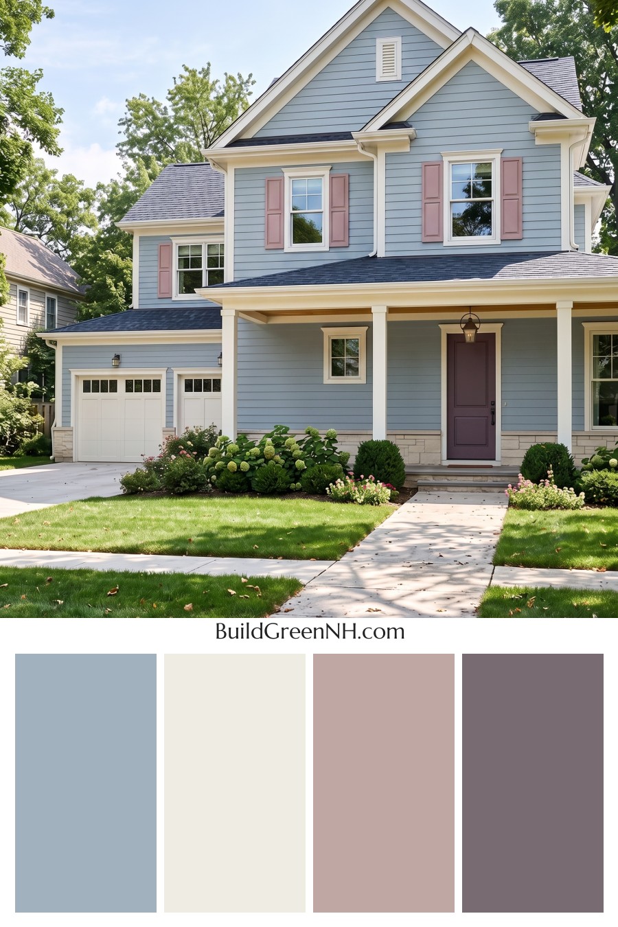 Modern Cottage Light Blue Color Scheme: Blue Velvet Bloom