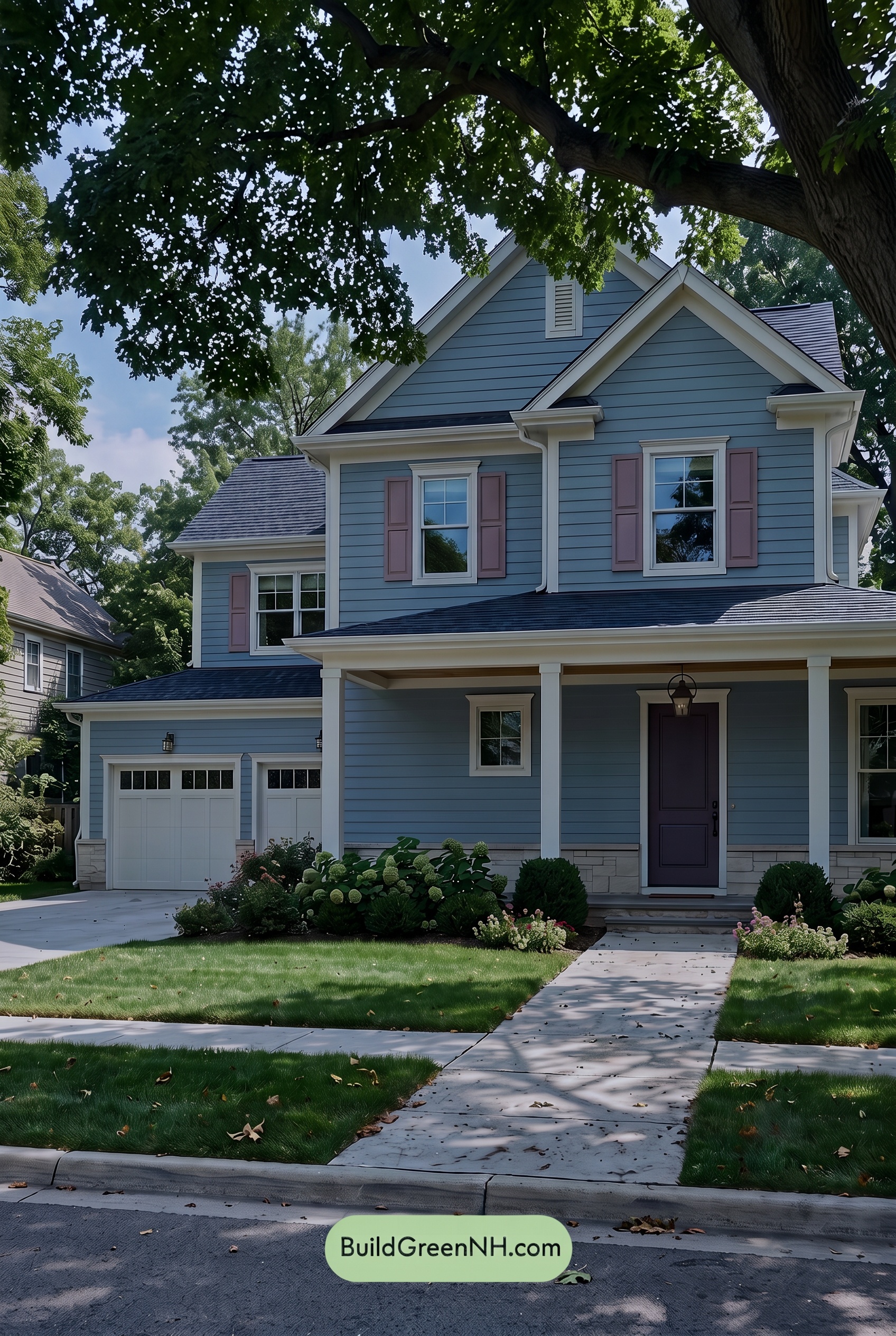 Modern Cottage Light Blue Color Scheme: Blue Velvet Bloom - Shade