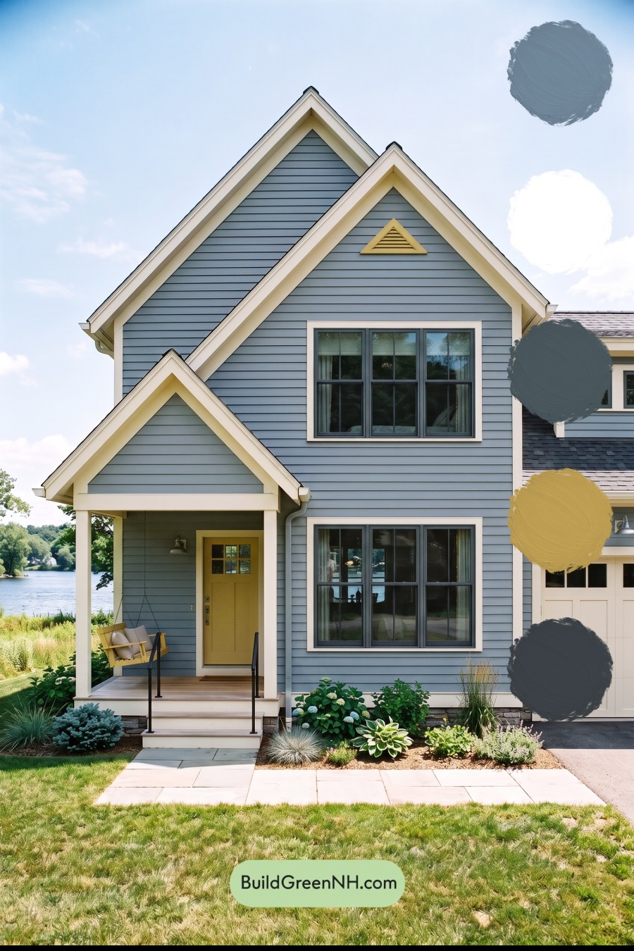 Modern Cottage Light Blue Color Scheme: Dove Blue Citron