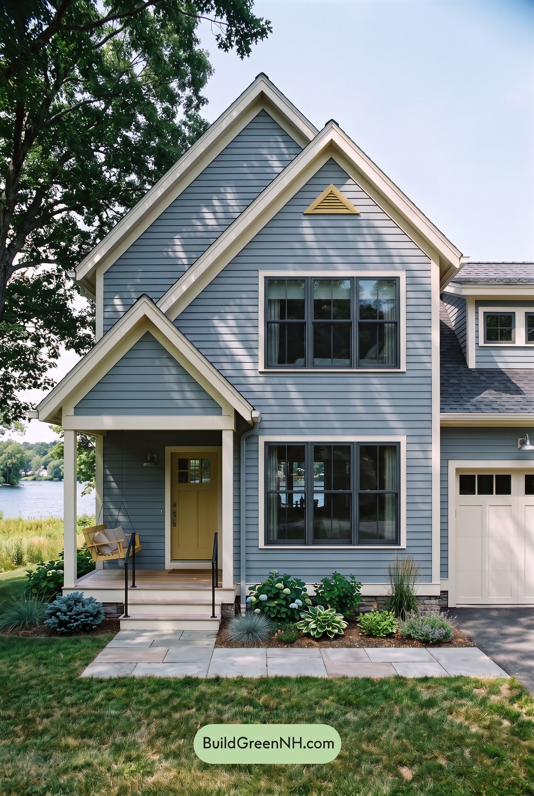 Modern Cottage Light Blue Color Scheme: Dove Blue Citron - Shade