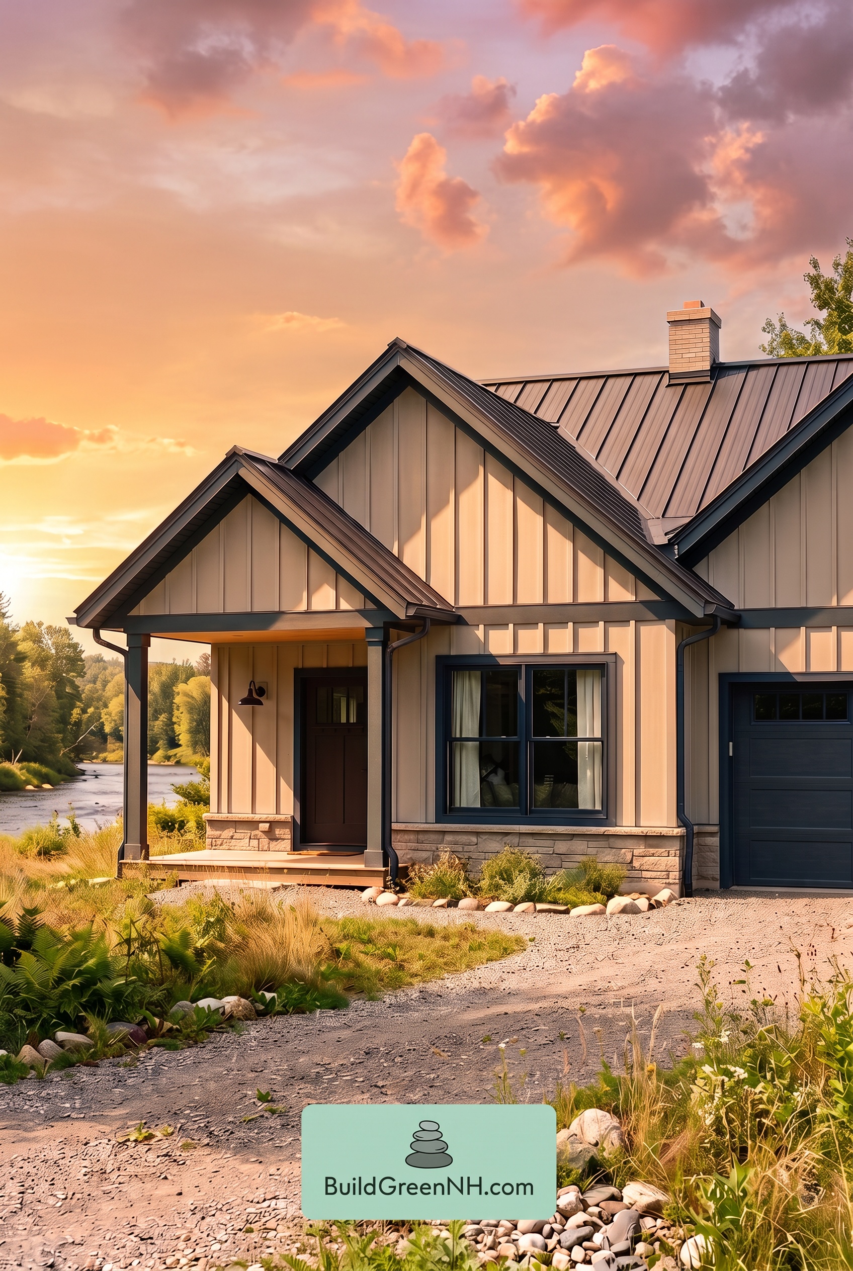 Modern Cottage Light Blue Color Scheme: Glacier Blue Umber - Golden Hour