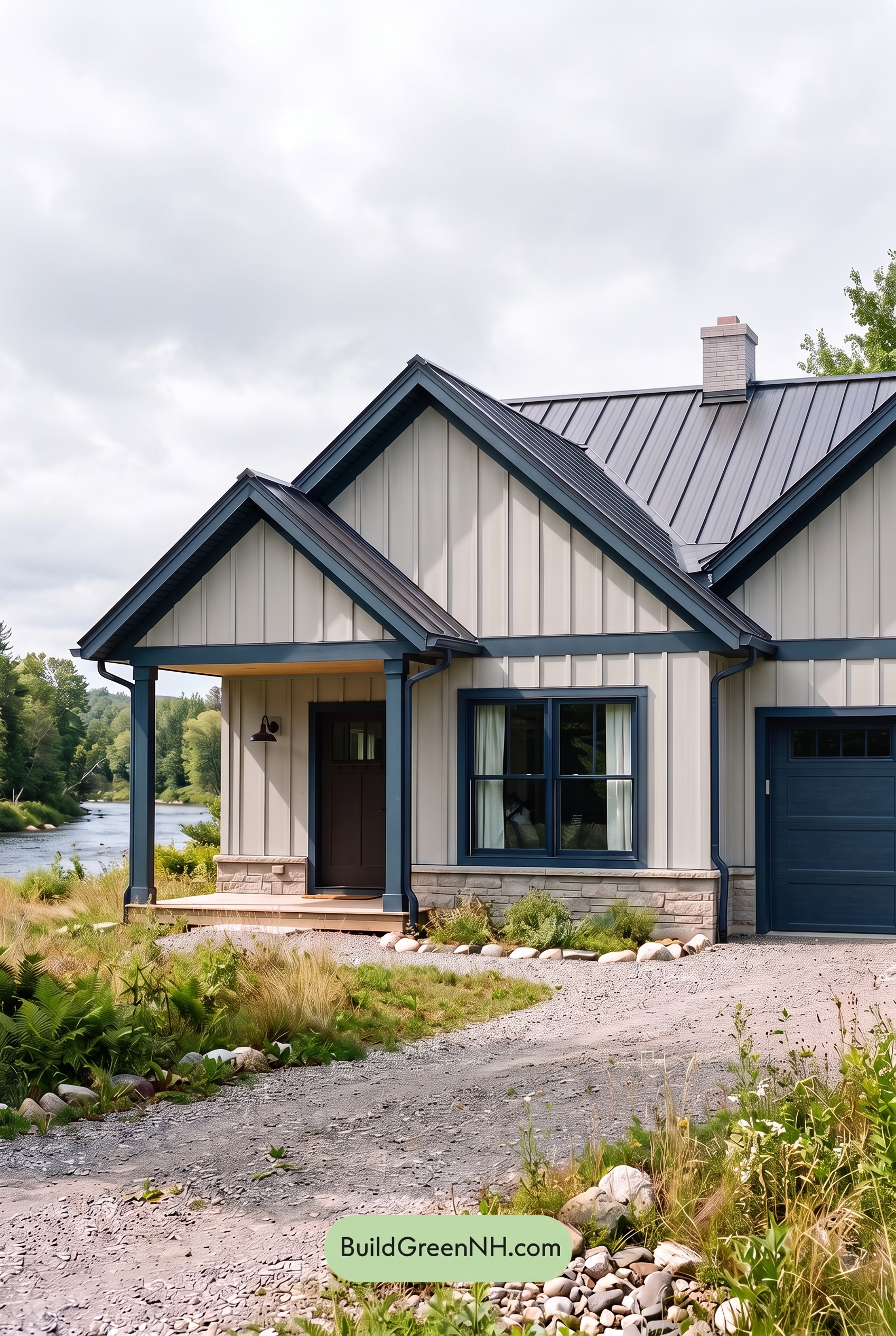 Modern Cottage Light Blue Color Scheme: Glacier Blue Umber - Overcast
