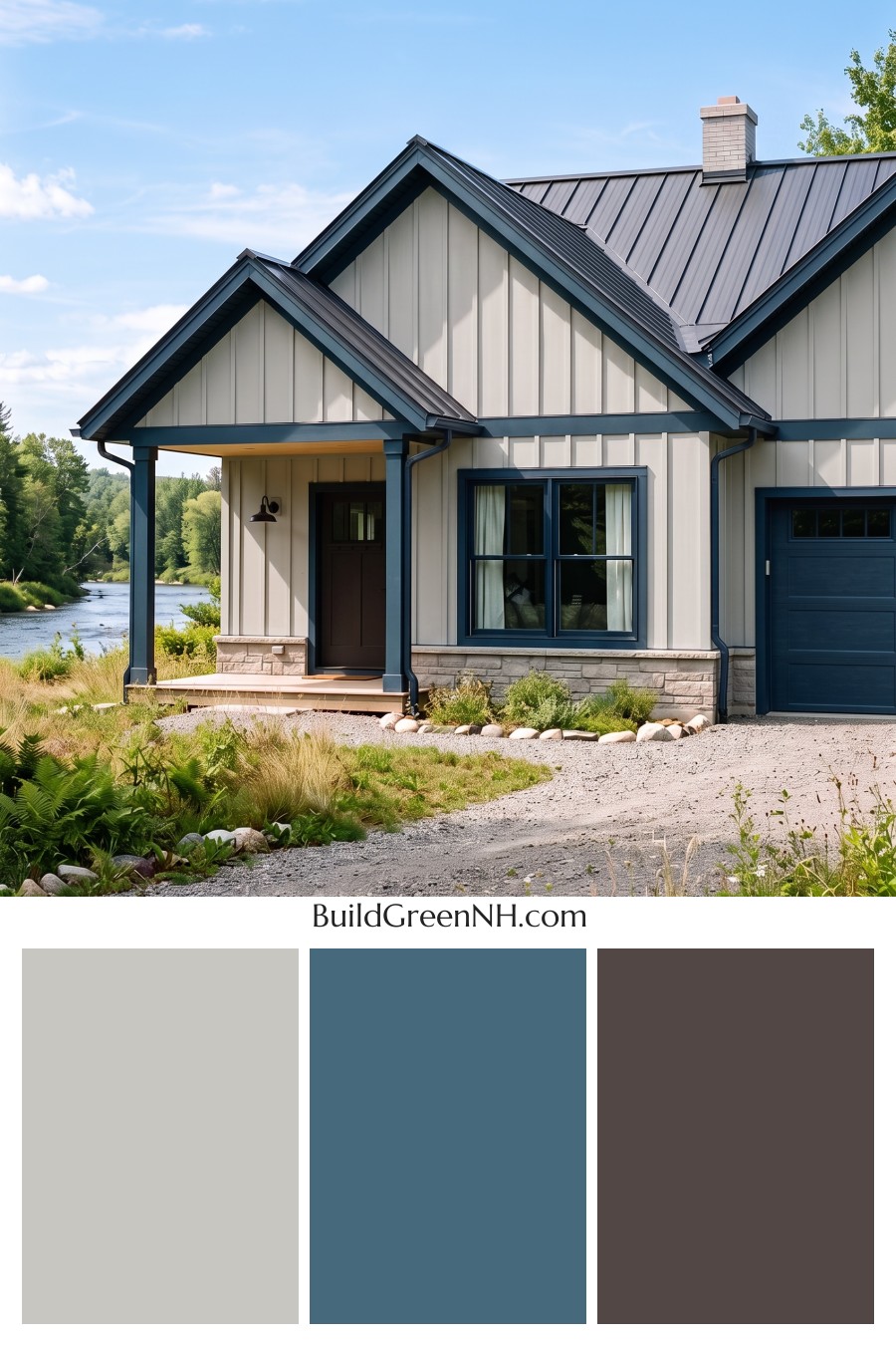 Modern Cottage Light Blue Color Scheme: Glacier Blue Umber