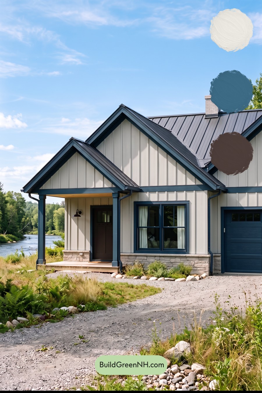 Modern Cottage Light Blue Color Scheme: Glacier Blue Umber