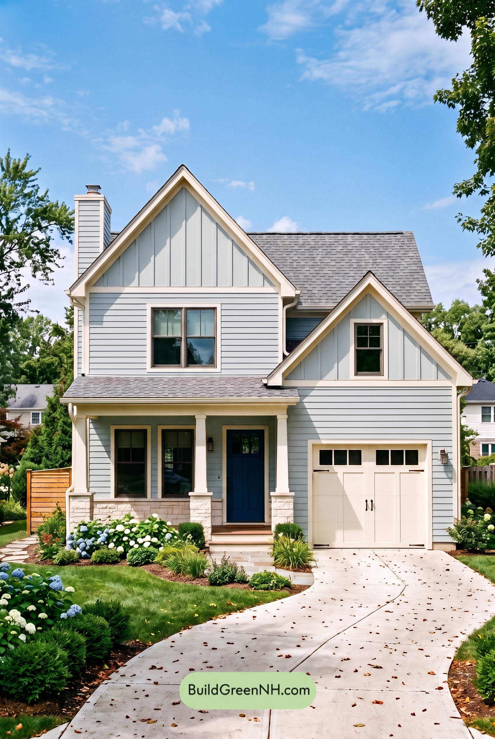 Modern Cottage Light Blue Color Scheme: Harbor Blue Quiet
