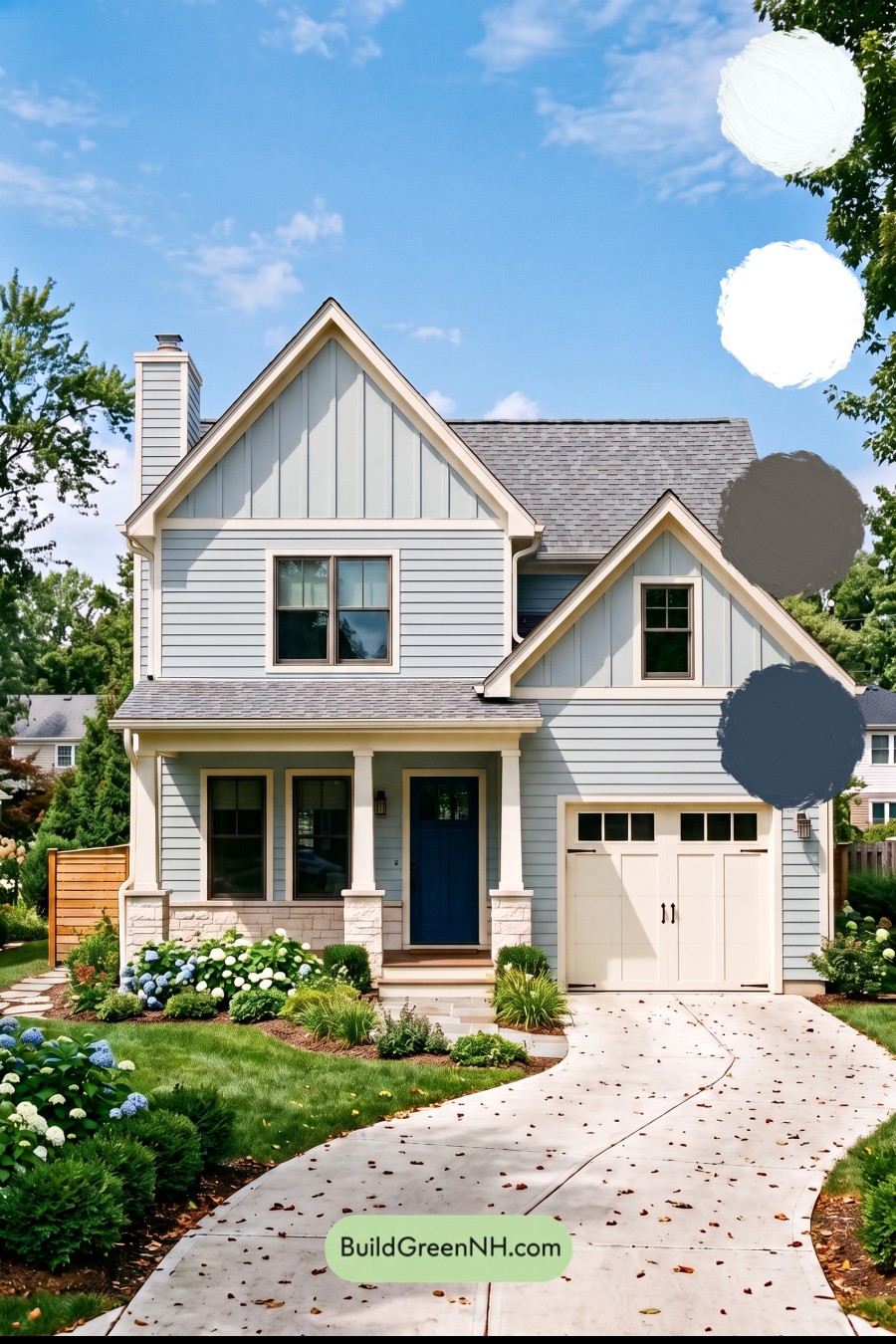 Modern Cottage Light Blue Color Scheme: Harbor Blue Quiet
