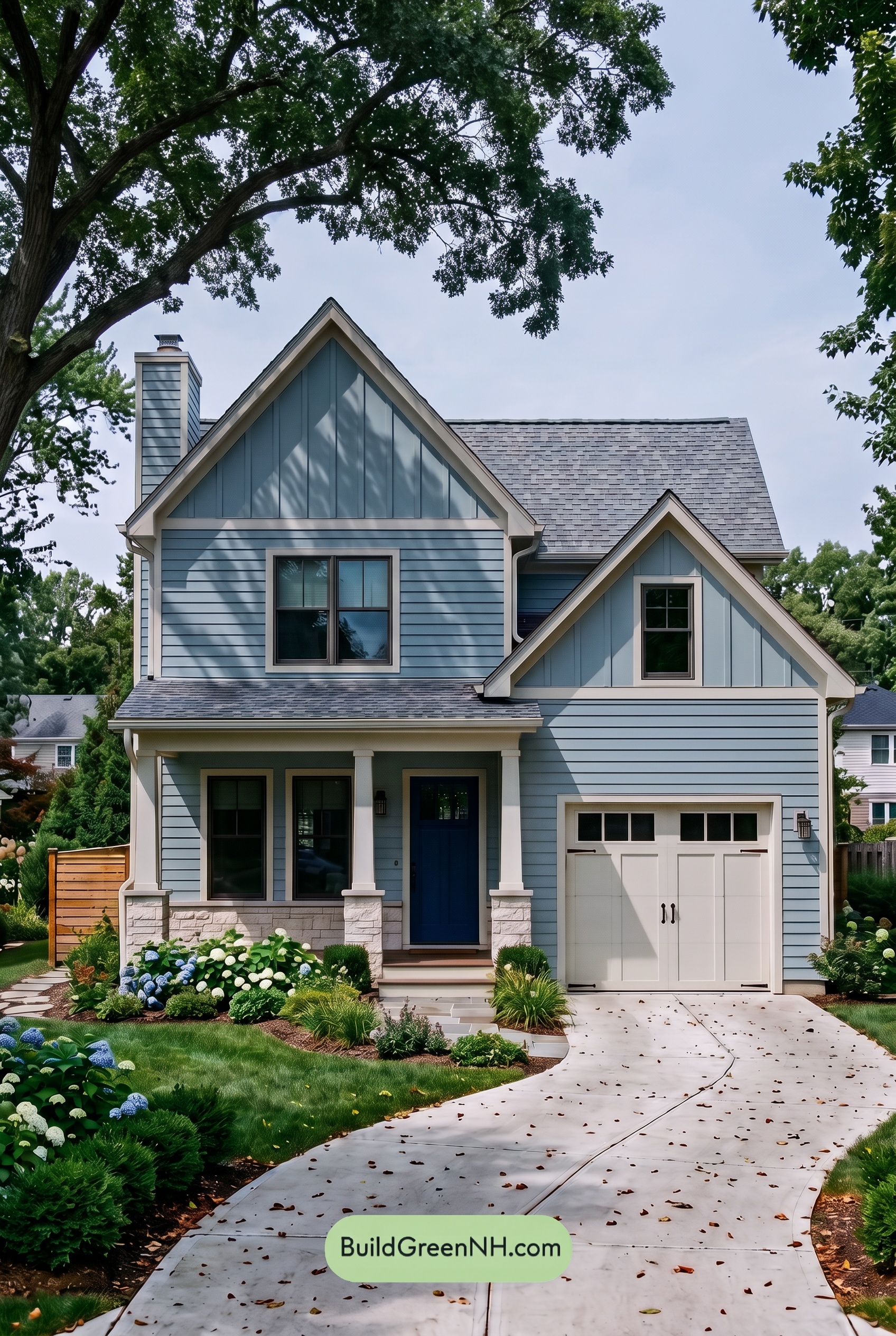 Modern Cottage Light Blue Color Scheme: Harbor Blue Quiet - Shade