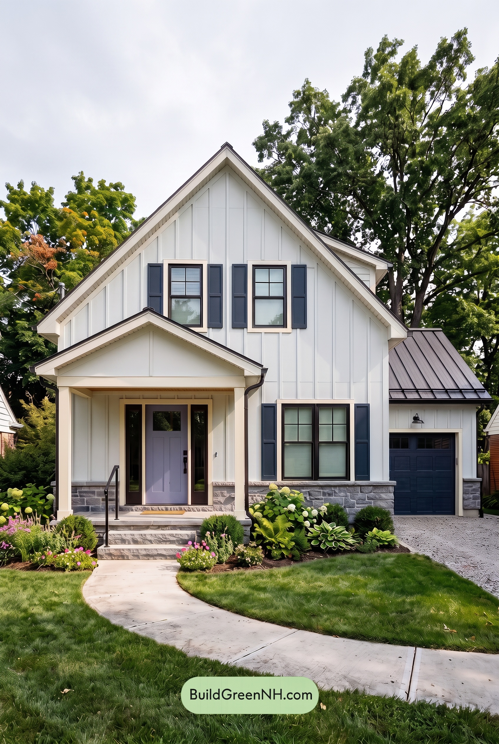 Modern Cottage Light Blue Color Scheme: Mist Blue Slate - Overcast