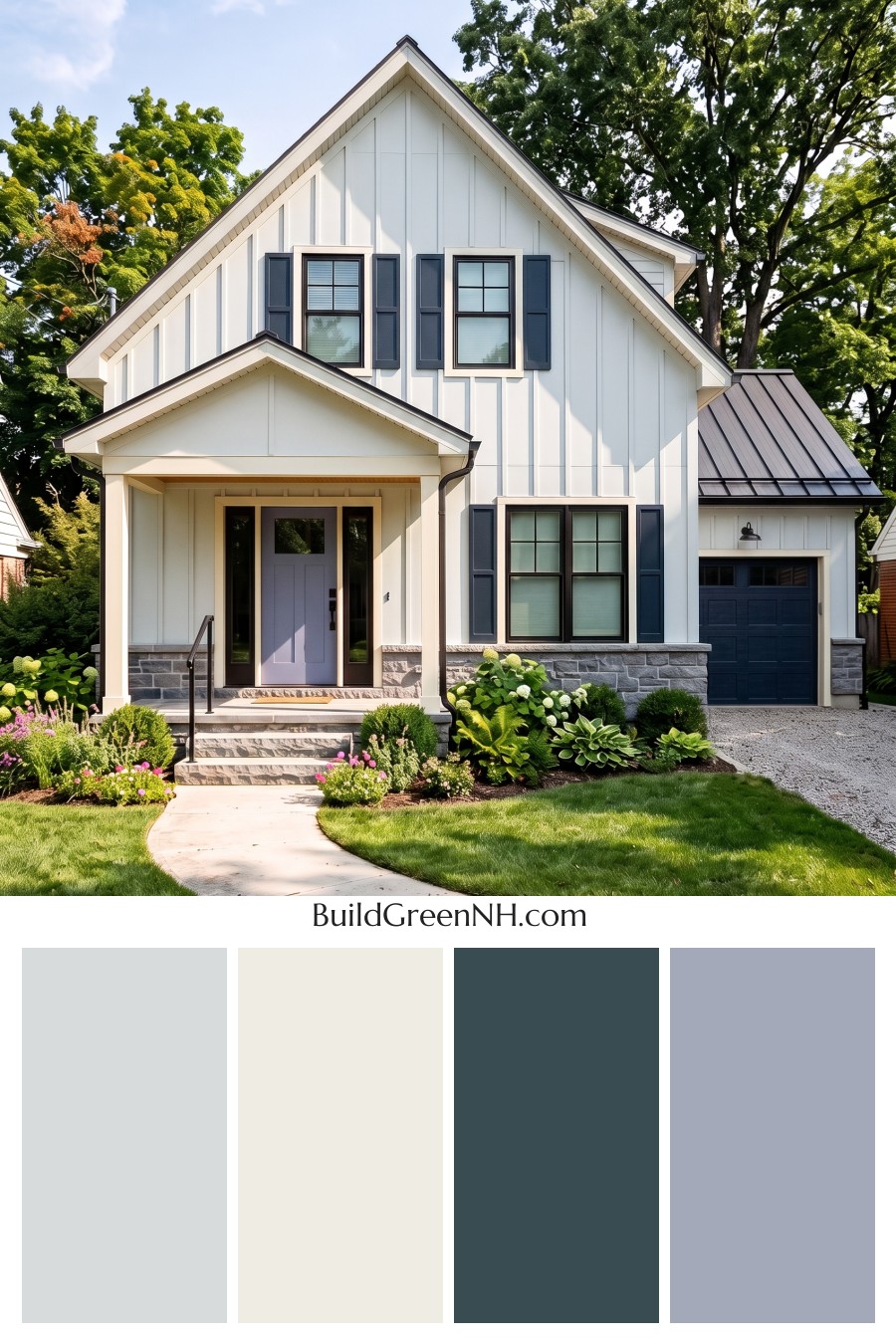 Modern Cottage Light Blue Color Scheme: Mist Blue Slate