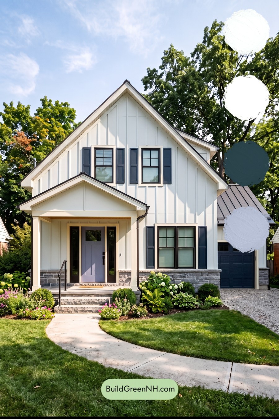 Modern Cottage Light Blue Color Scheme: Mist Blue Slate