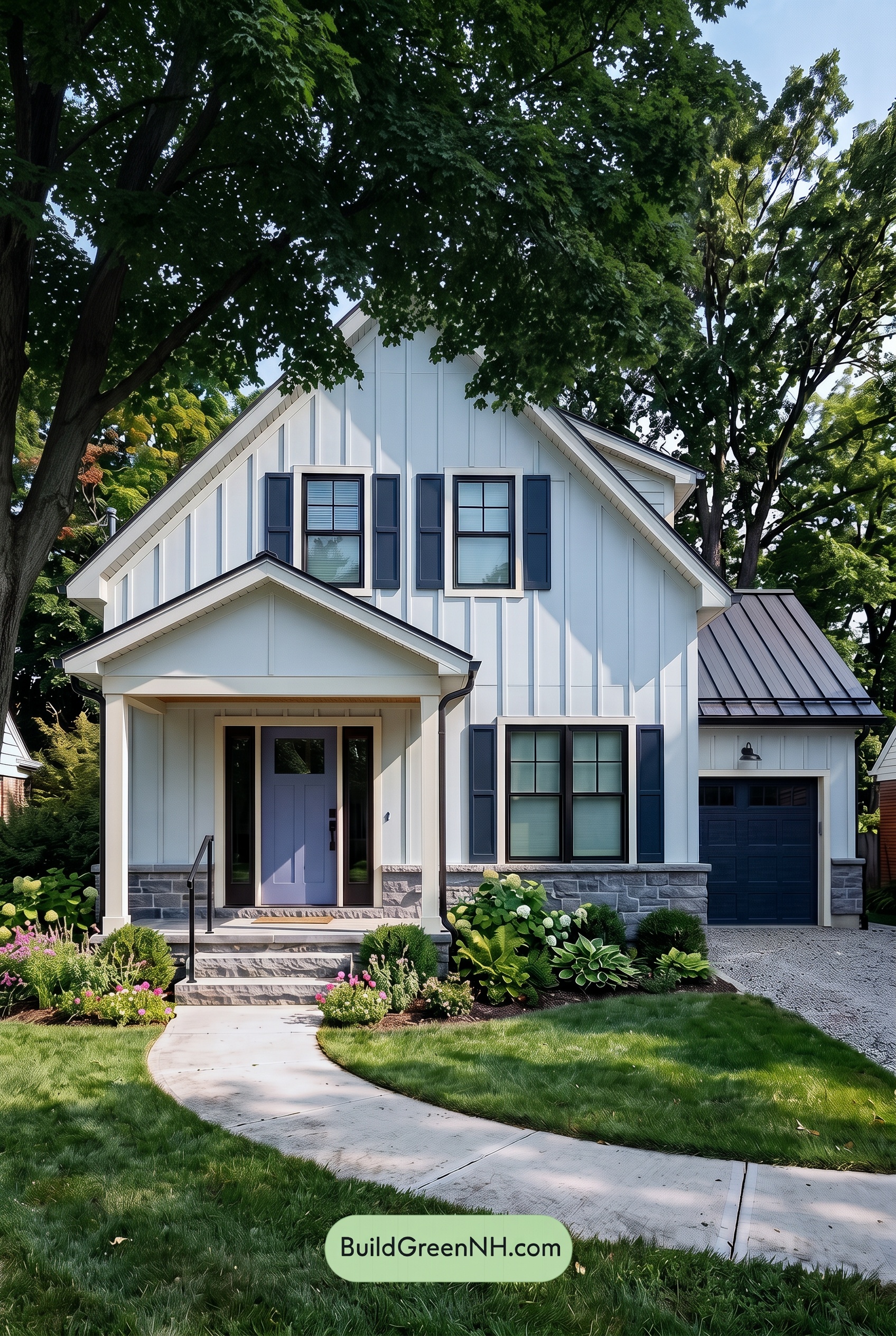 Modern Cottage Light Blue Color Scheme: Mist Blue Slate - Shade