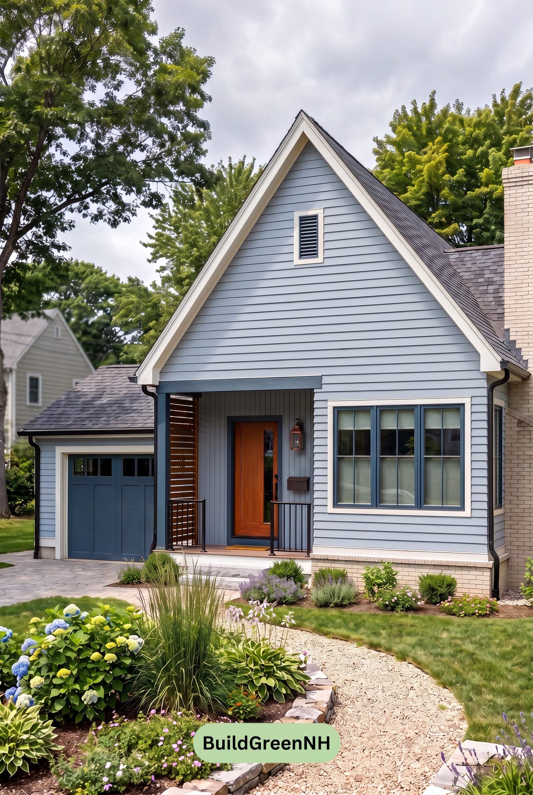Modern Cottage Light Blue Color Scheme: Powder Blue Copper - Overcast