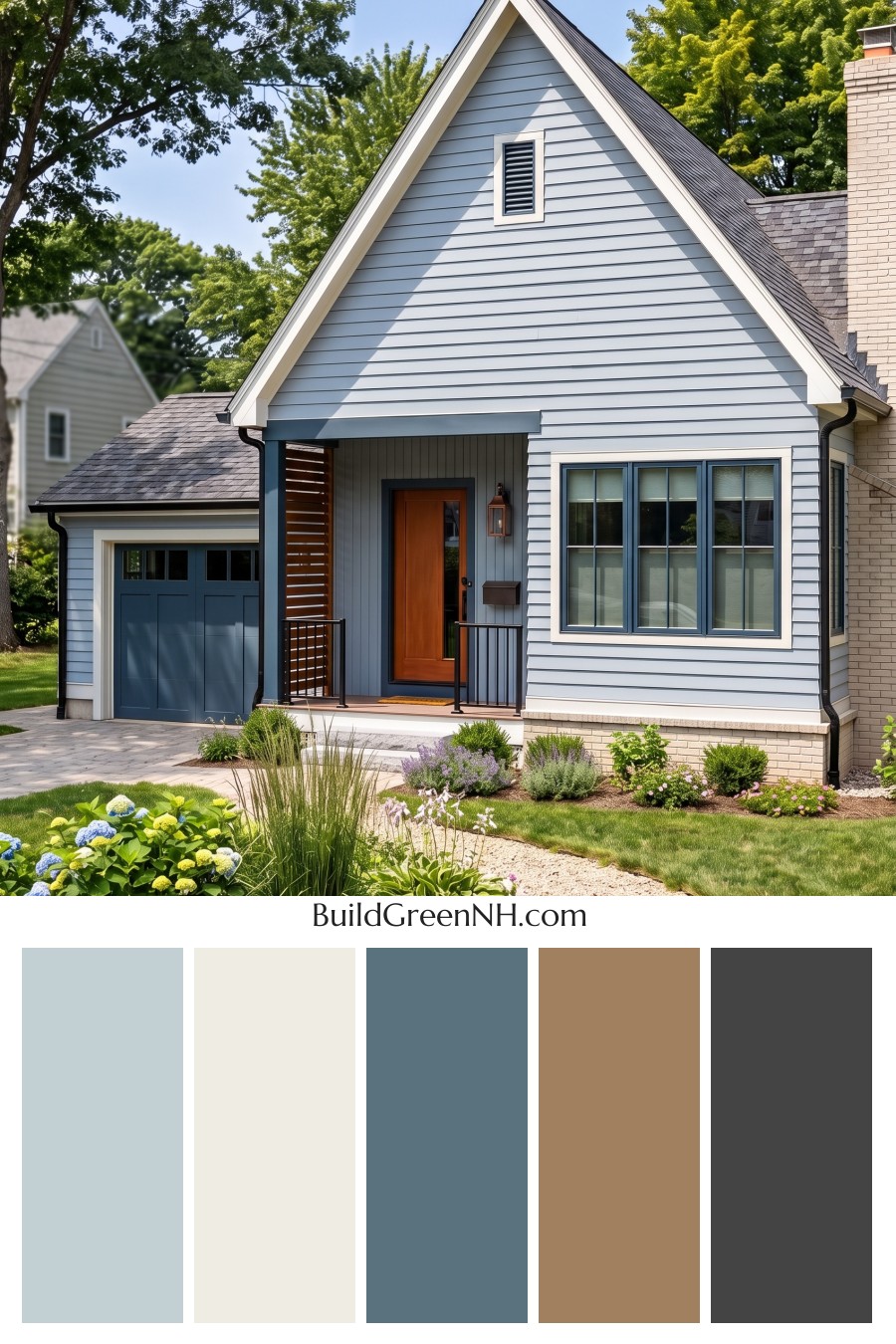 Modern Cottage Light Blue Color Scheme: Powder Blue Copper