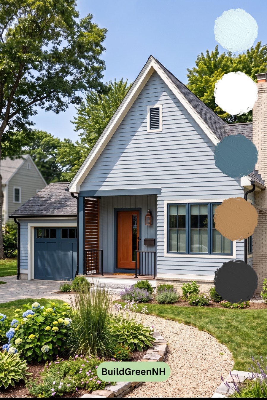 Modern Cottage Light Blue Color Scheme: Powder Blue Copper