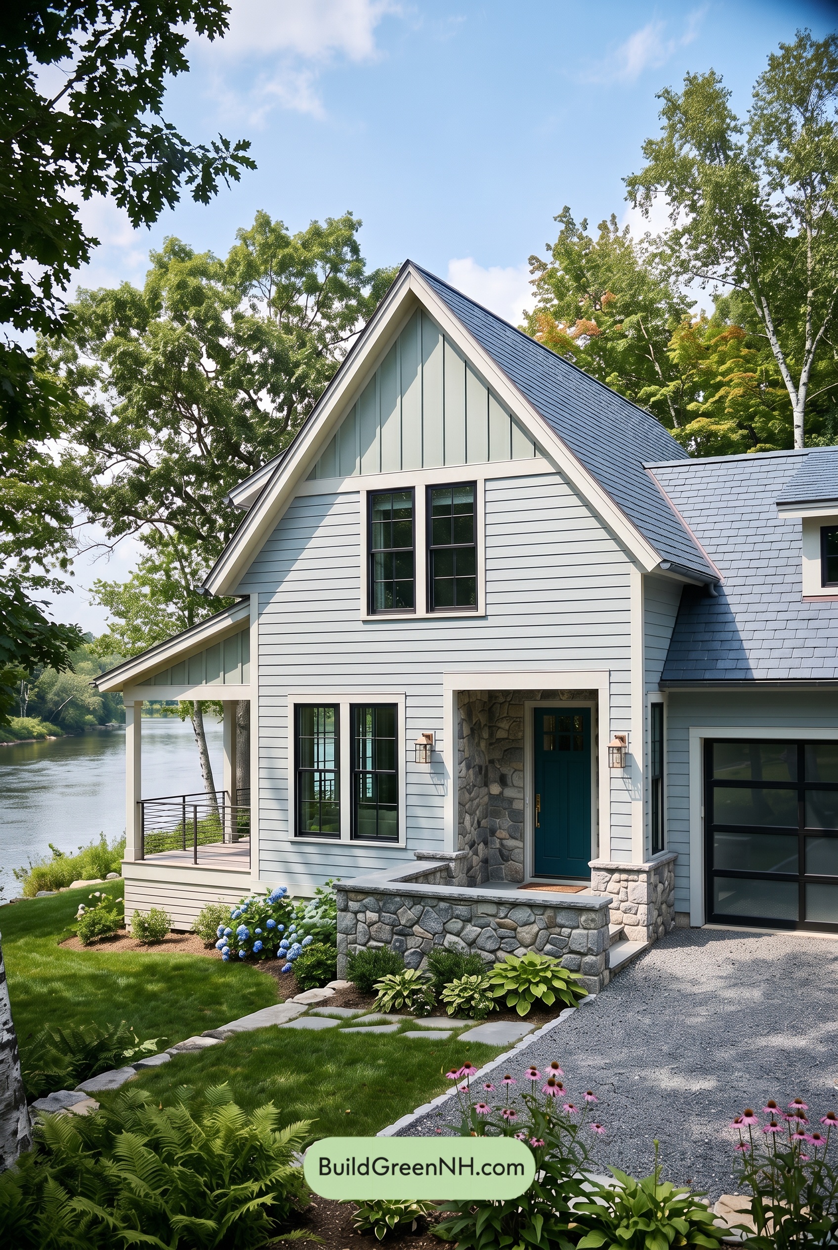 Modern Cottage Light Blue Color Scheme: River Blue Brass
